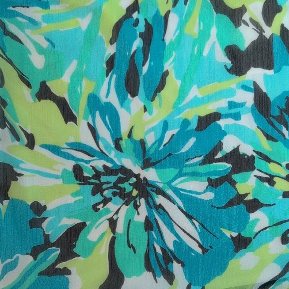 Cato Floral Midi Skirt - Blue and Green - Picture 8 of 8